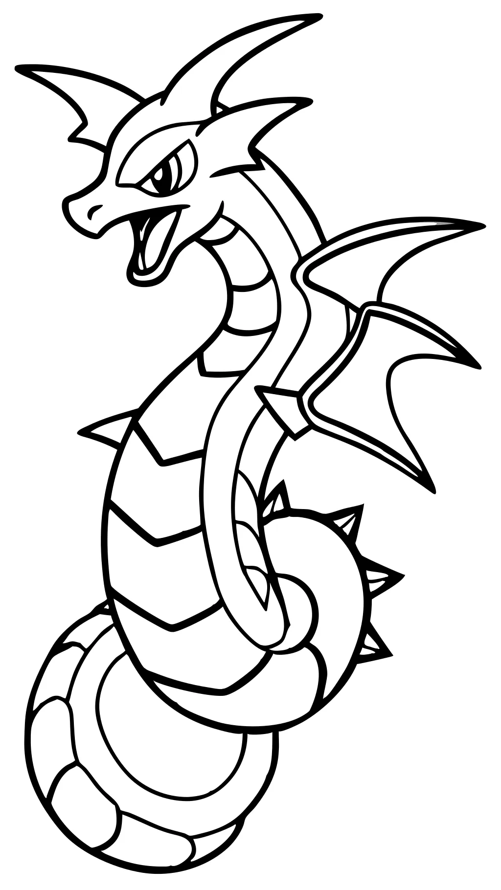 coloriage pokemon Rayquaza